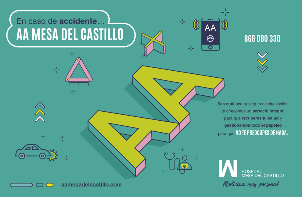 En caso de accidente de circulación: Avisar a Mesa del Castillo