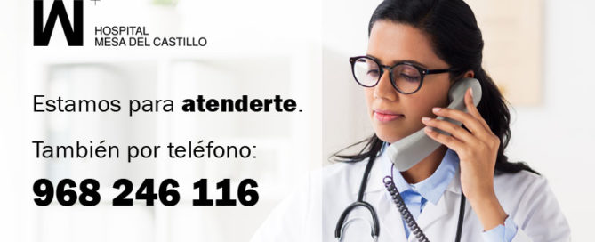 Atendemos dudas médicas por teléfono para reducir el riesgo de exposición al COVID-19
